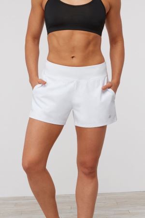 FILA Double Layer Shorts White,Womens Tennis | CA.DQYCXI652